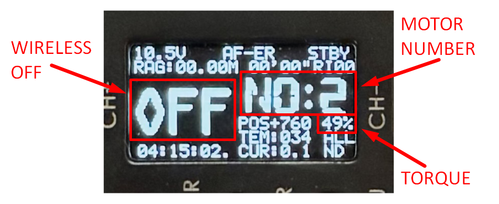 Torque and Speed knobs